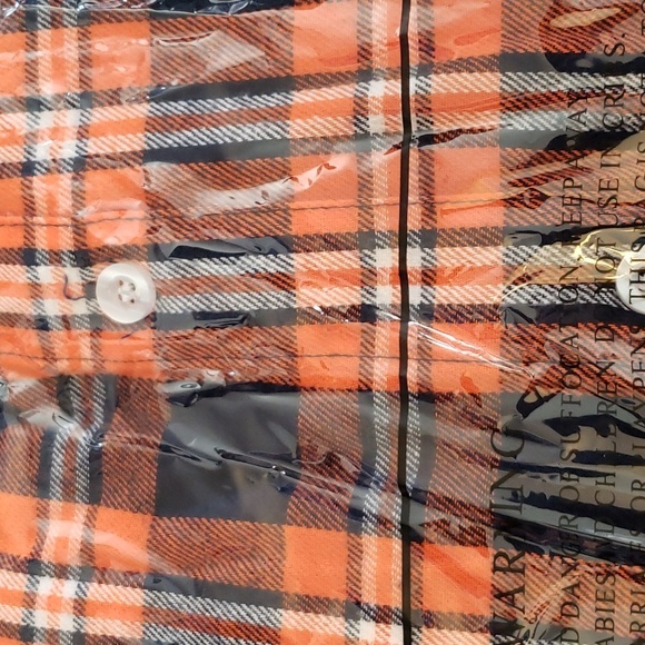 FOCO Men's NCAA College Team Logo Long Sleeve Flannel Shirt Auburn Tigers Size L - Picture 5 of 6